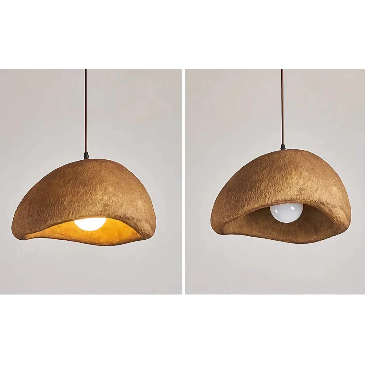 Earth Tone Resin Pendant Light | Single Bedside or a Cluster of 3 Over Kitchen Island Casalola Lights Luxury Lamps