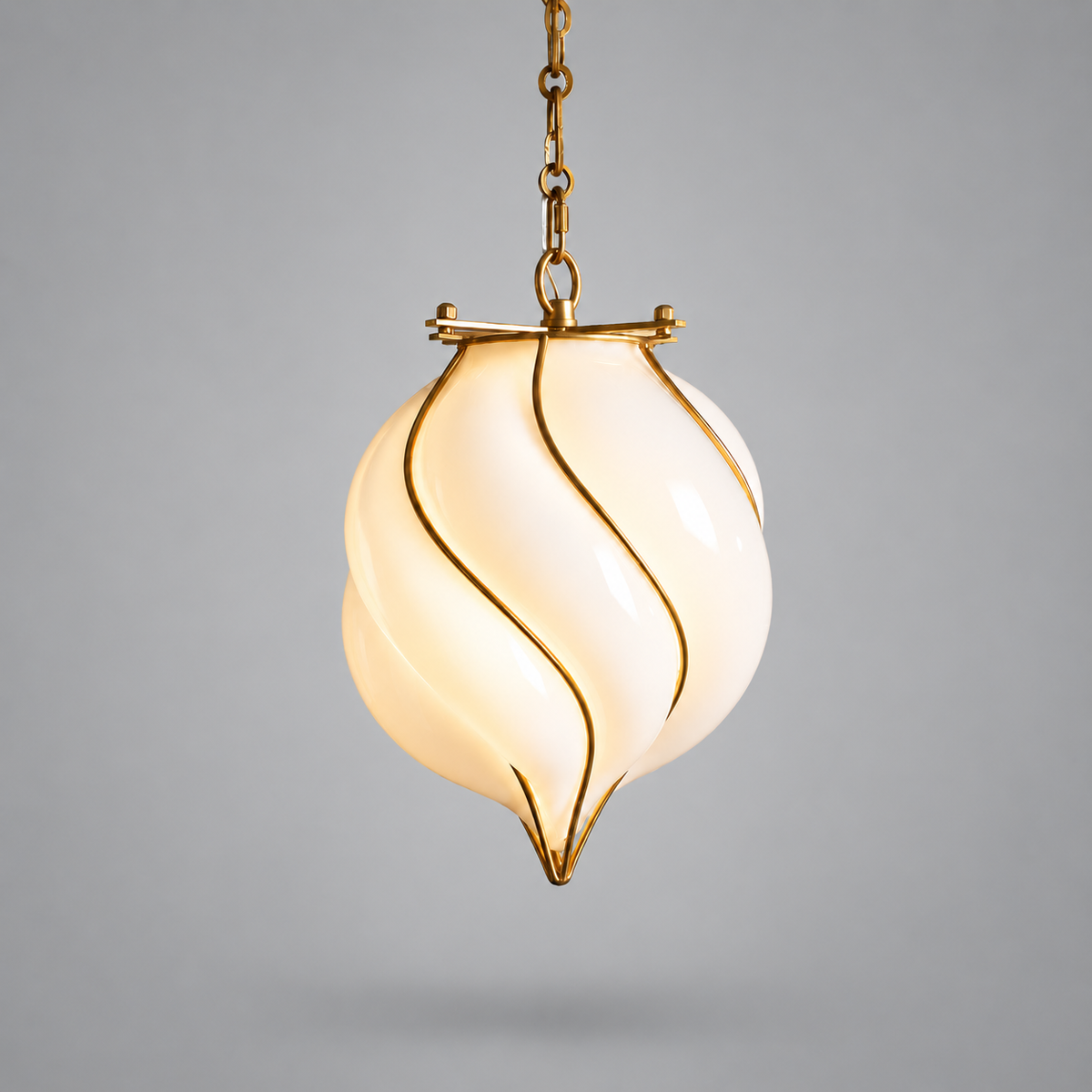 Glass & Brass Lantern Pendant for Entryway or Hallway | French Country Foyer Ceiling Light Casalolalights Luxury Lamps