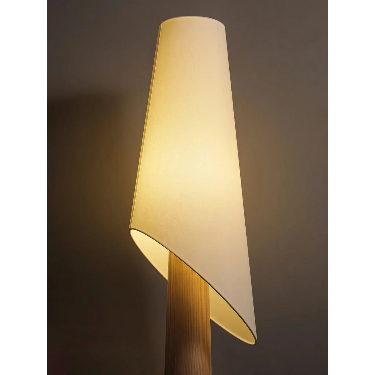 Black Ash Floor Lamp | Ebonised Wood & Tilting Linen 175cm Minimalist Living Room Casalolalights Luxury Lamps
