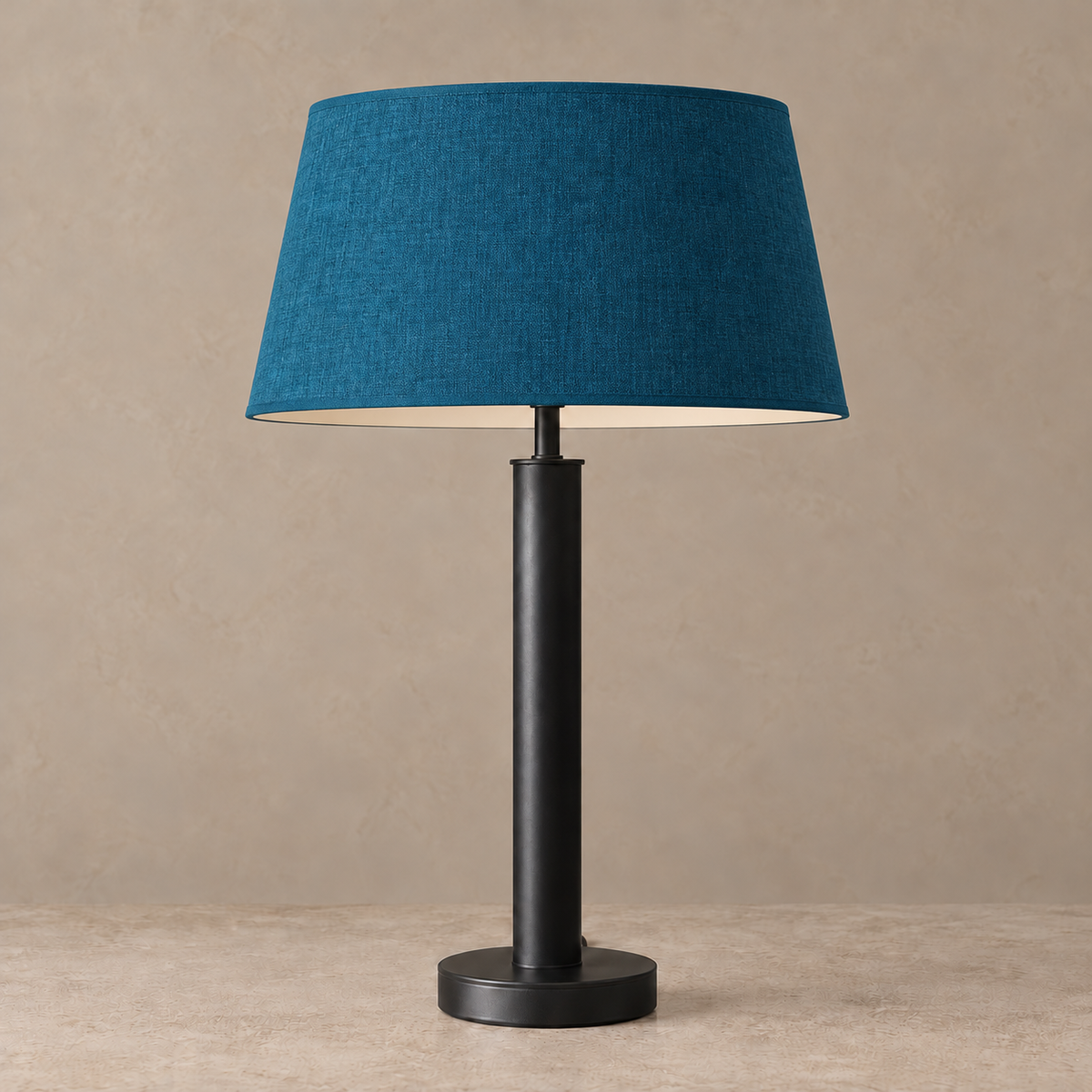 Black Stainless Steel Table Lamp