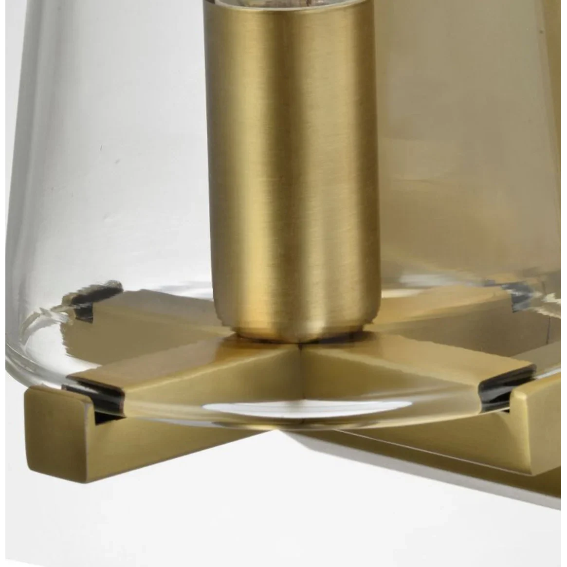 Modern Glass Wall Light with Copper Arm – Gold or Black Finish Casalolalights Luxury Lamps for Interior Designers