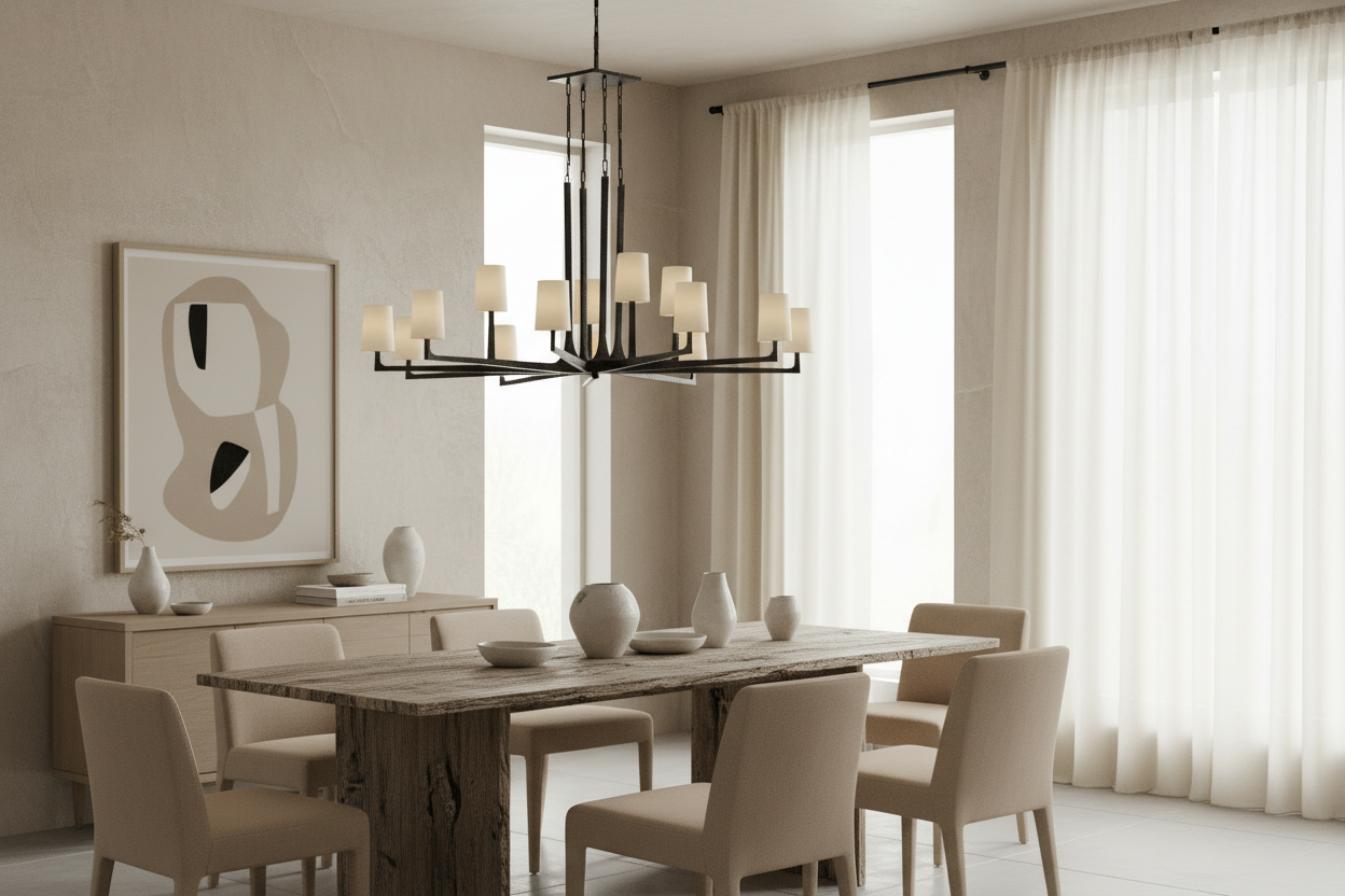 BLACK WRIGHT LINEAR CHANDELIER | CLPRH29B