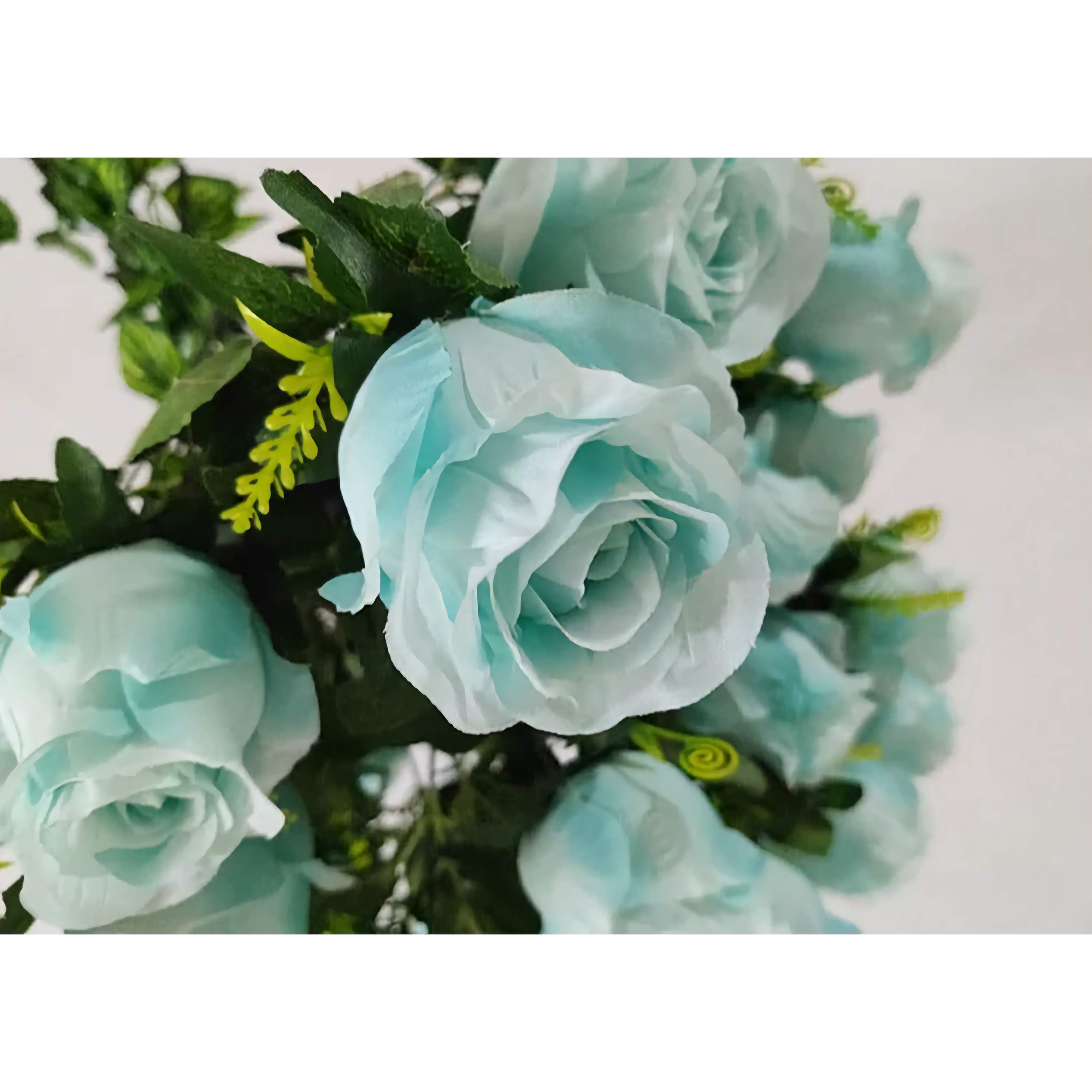 Flower Pendant Lamp | Blue Flowers Chandelier | Ceiling Light Fixture for Biophilic Design