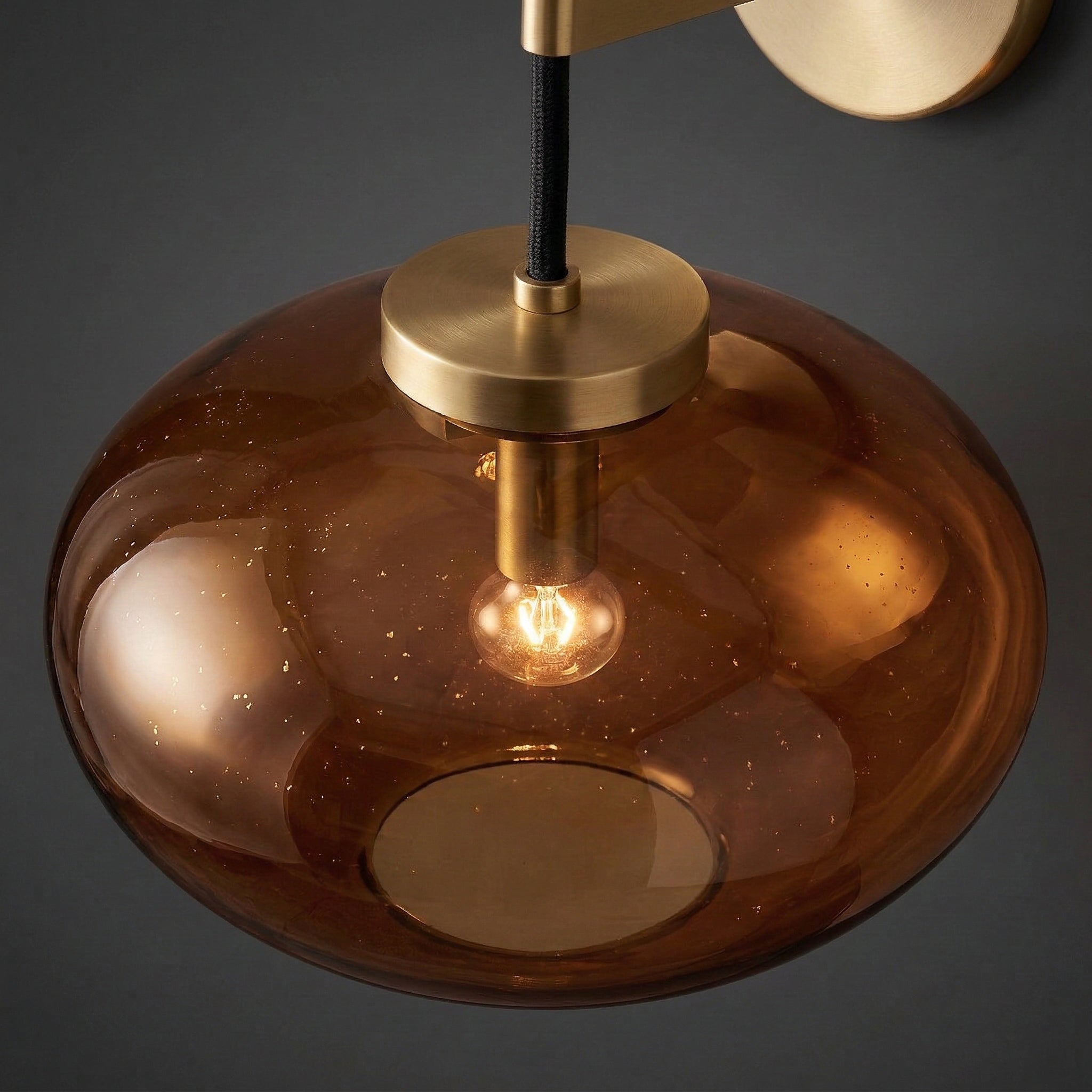 Luxury Wall Sconces | Mid Century Modern Lamps with Amber Glass for High-end Interiors Casalolalights Luxury Lamps
