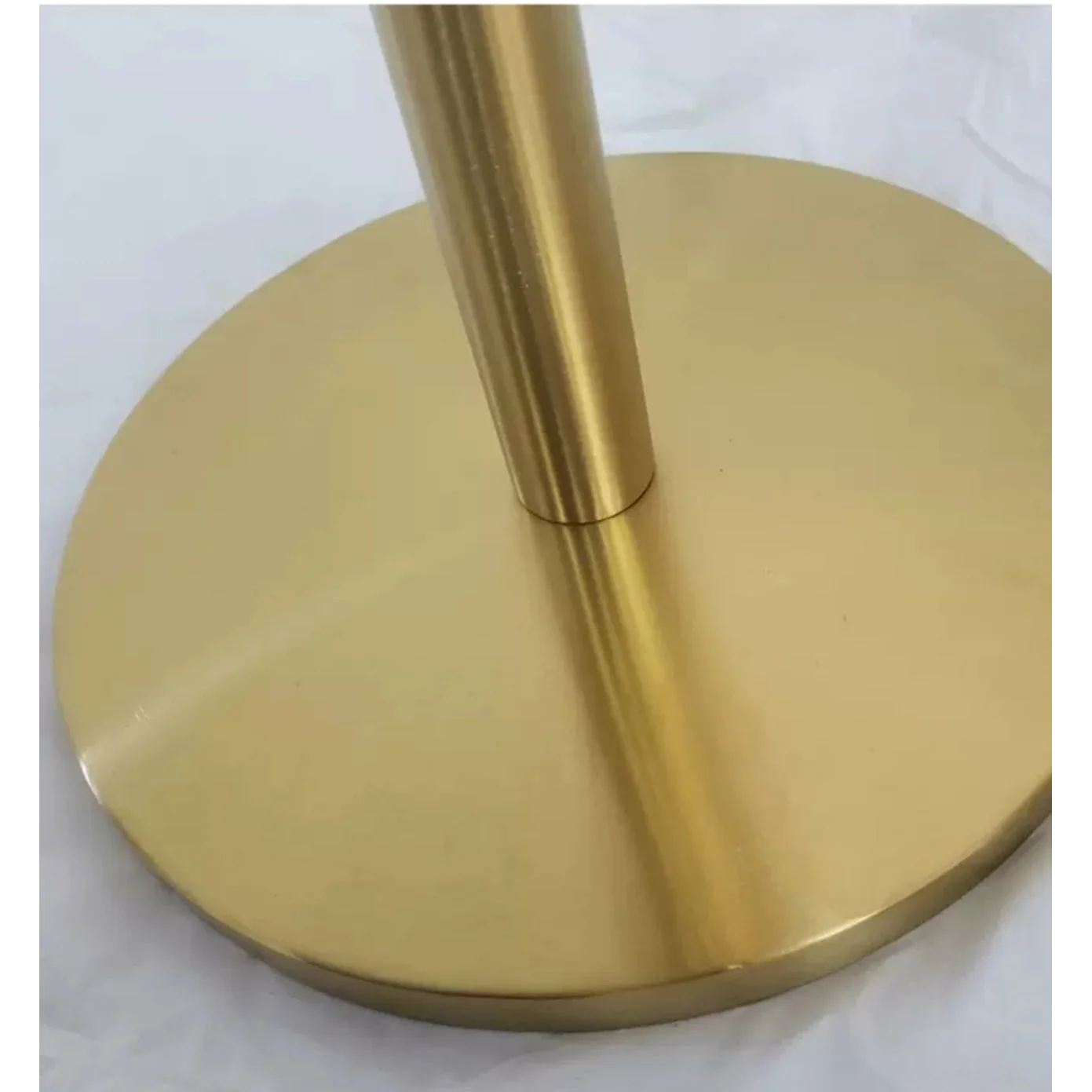 Luxury Brass Drum Table Lamp with Minimalist Metal Design for Living Room Bedroom or Office