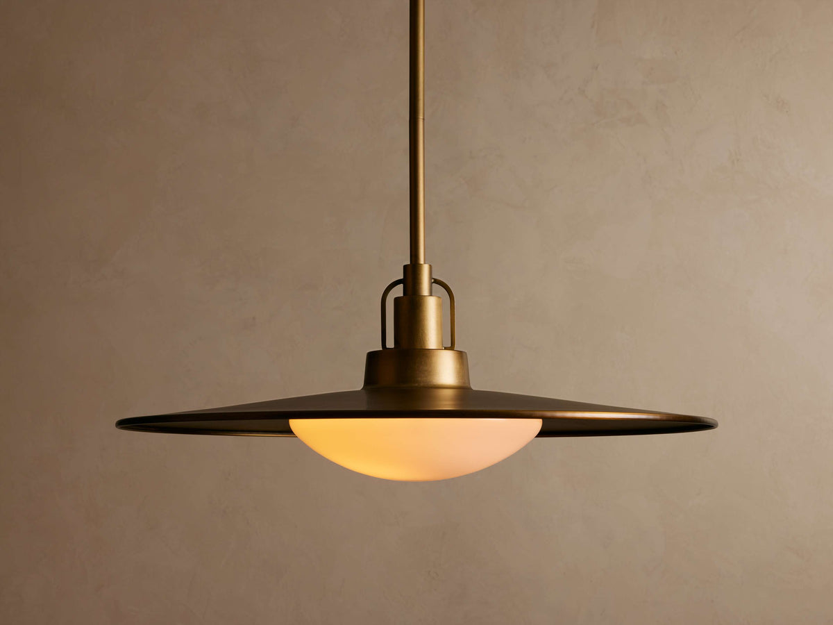 Brass Saucer Pendant