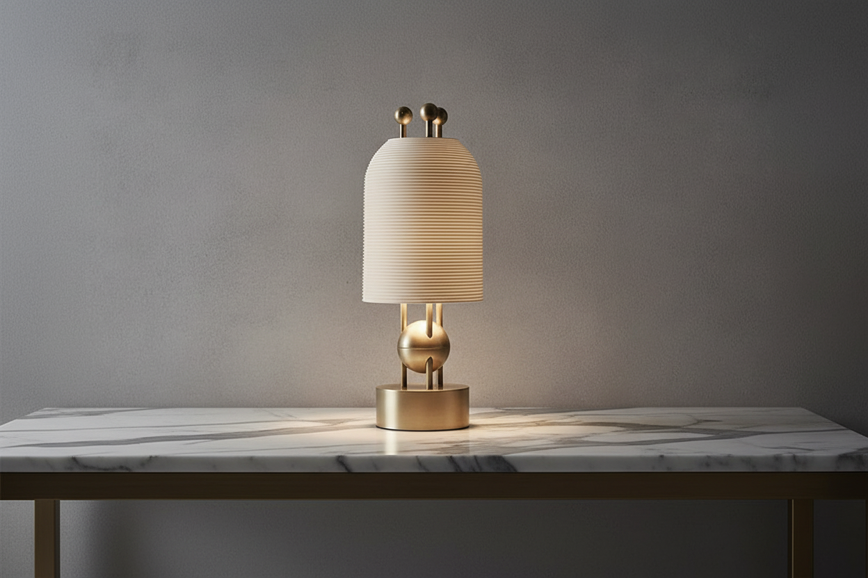 Brass Sculptural Floor Lamp – Italian Designer Modern for Living Room Casalolalights Luxury Lamps Interior Designers