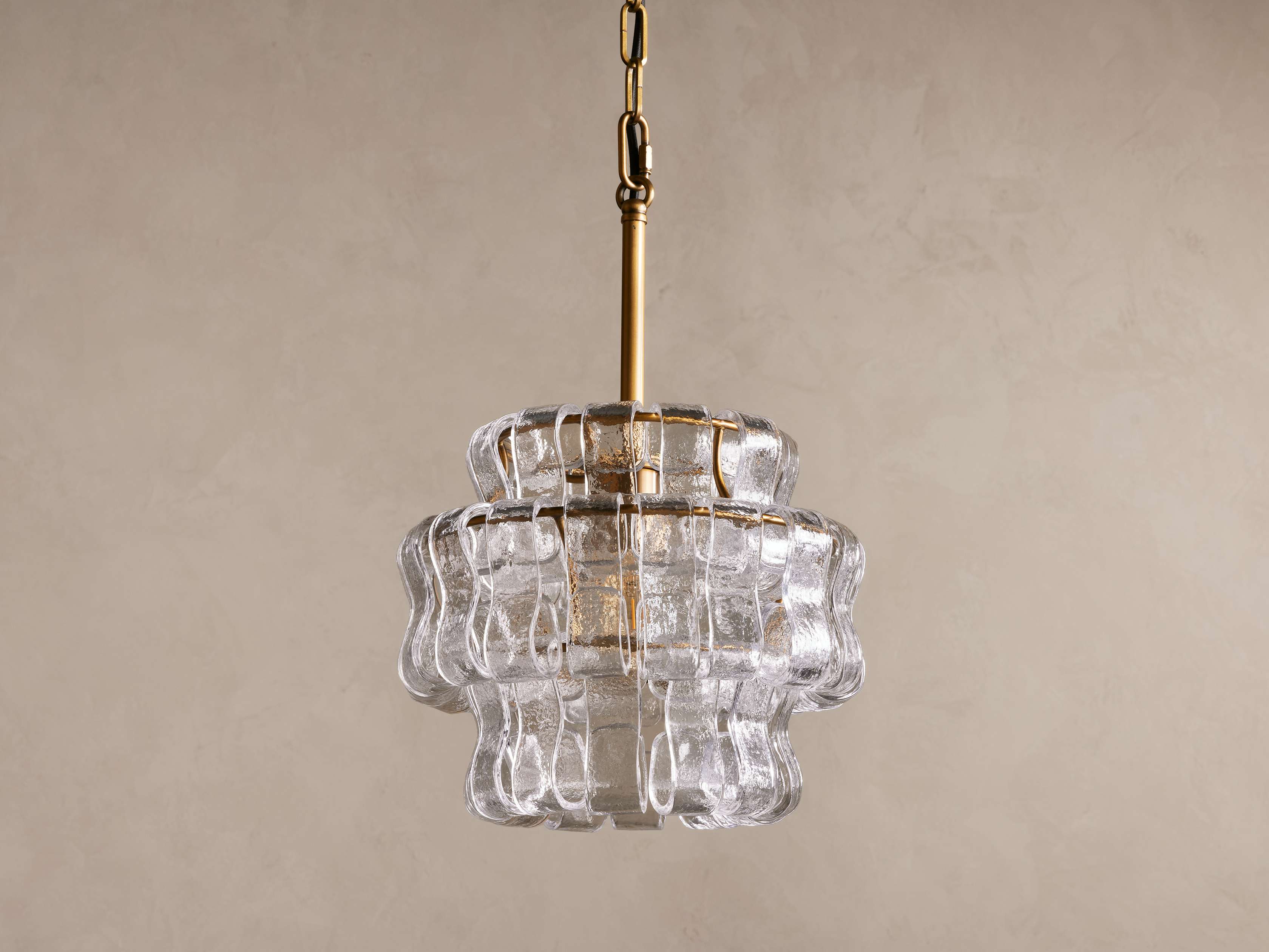 Textured Curved Glass Panel Pendant Light with Bronze Frame Dining Table or Kitchen Counter Lighting Casalolalights
