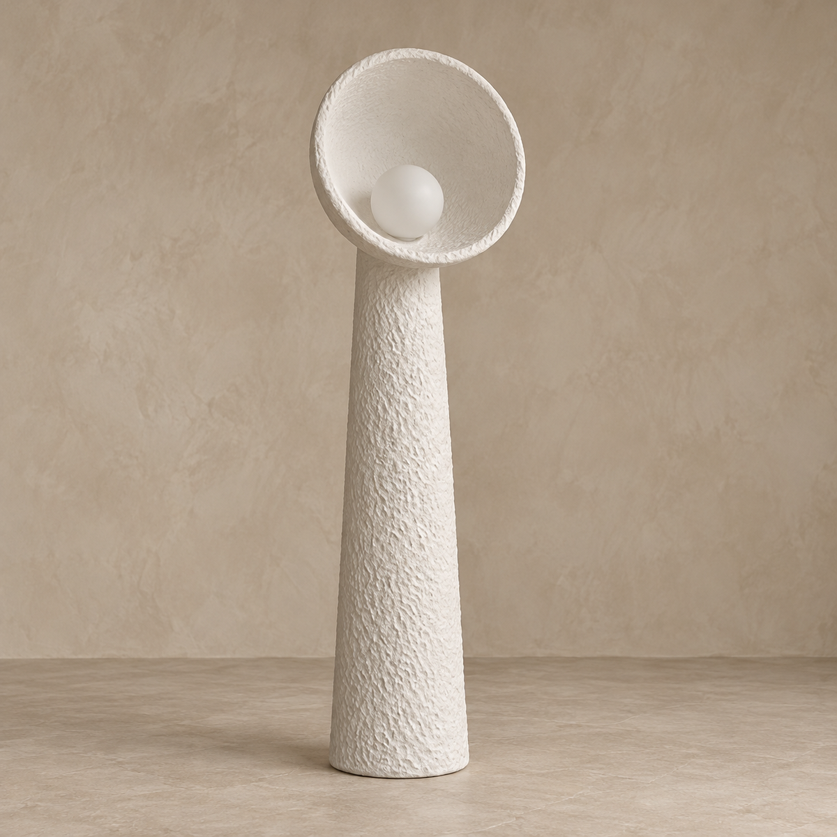Calla Plaster Floor Lamp