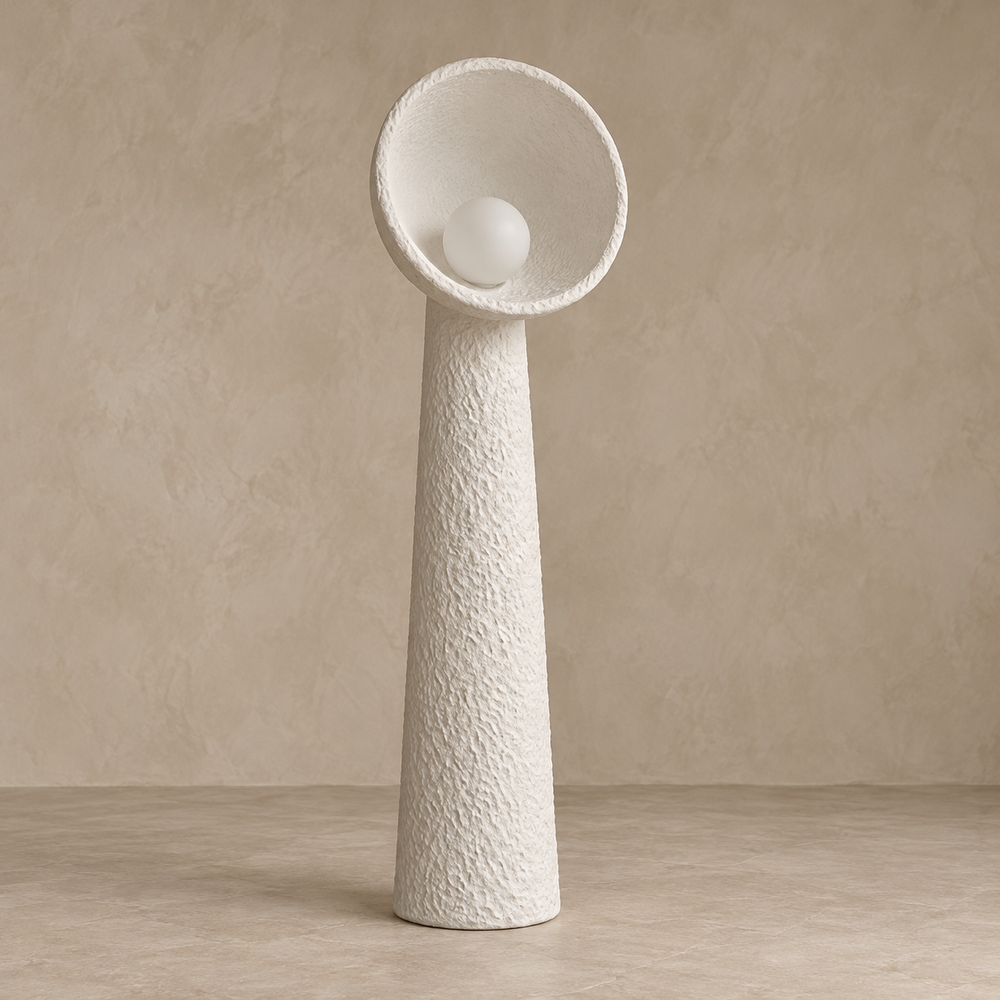Calla Plaster Floor Lamp