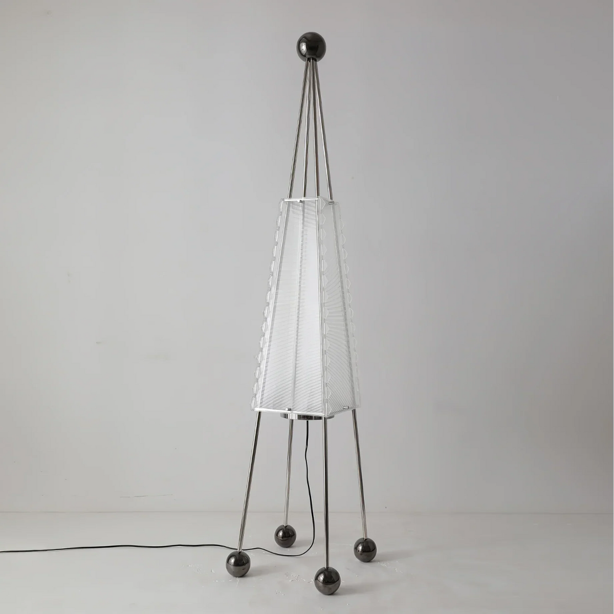 Acrylic Floor Lamp 175cm | Tent-form Steel & Standing Modern Eclectic Living Room Casalolalights Luxury Lamps