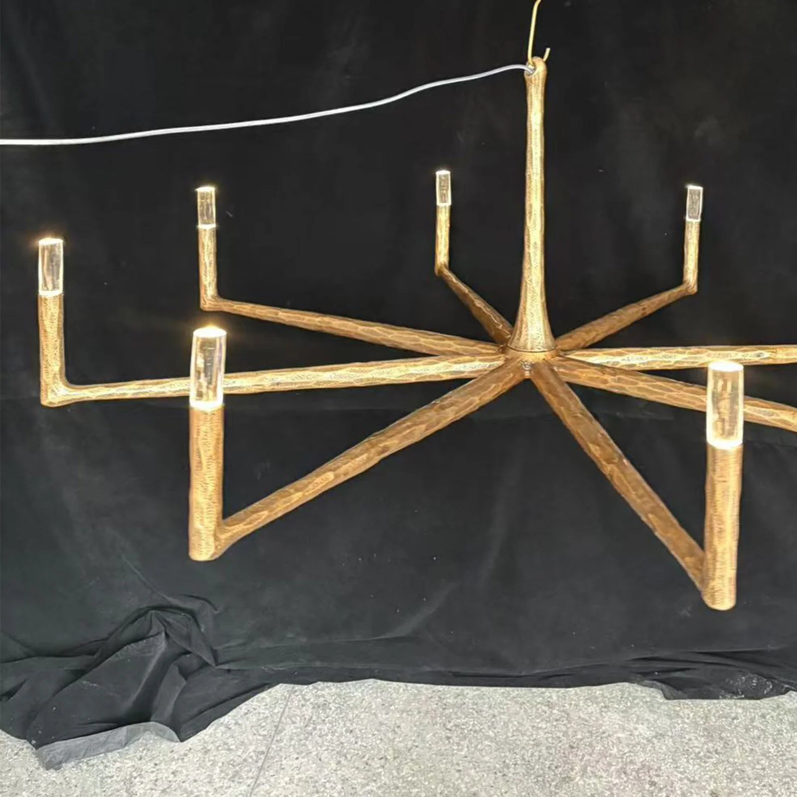 casalolalights copper chandeliers