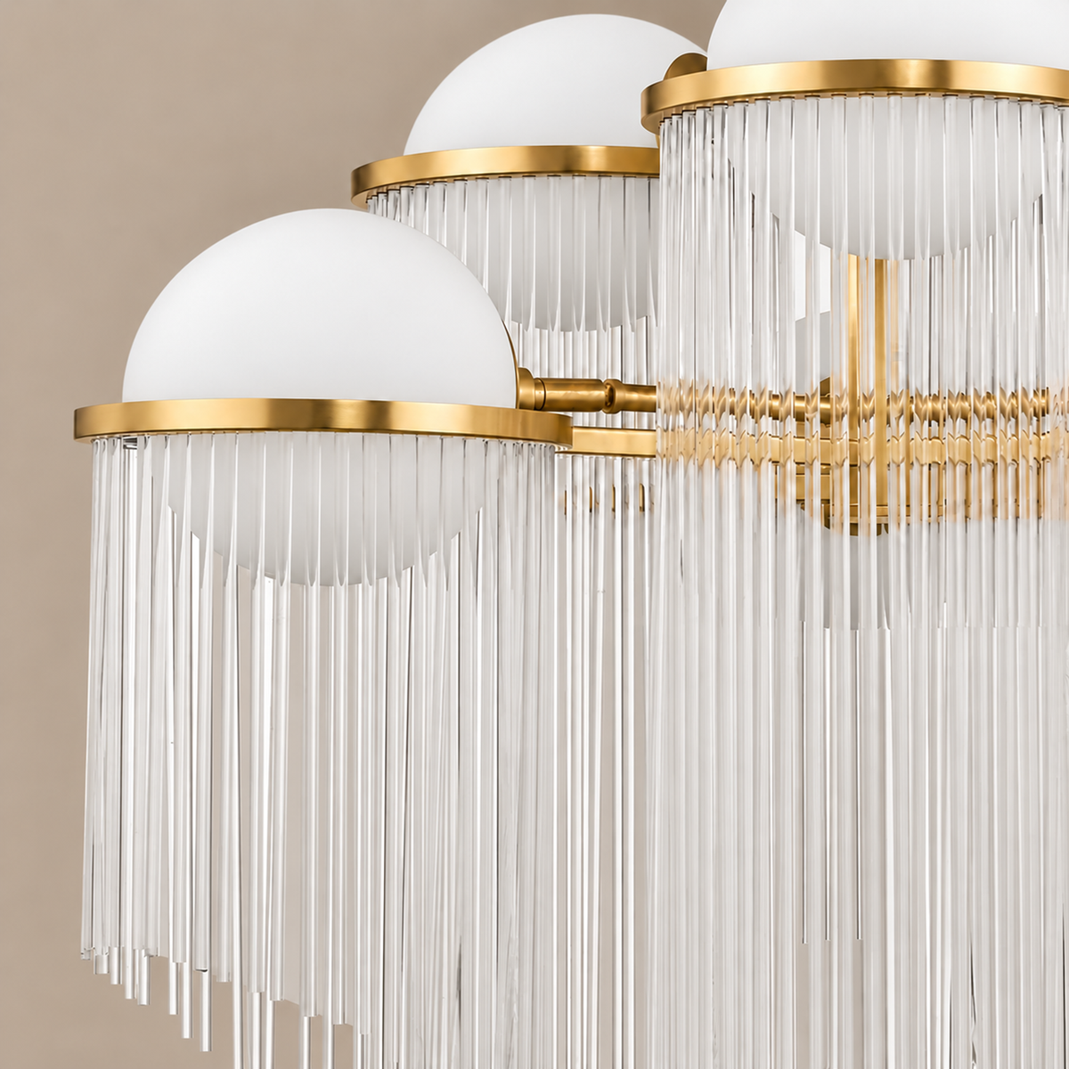 Glass Chandelier - 12-light Cascade Opal Casalola Lights Luxury Lamps for Interior Designers