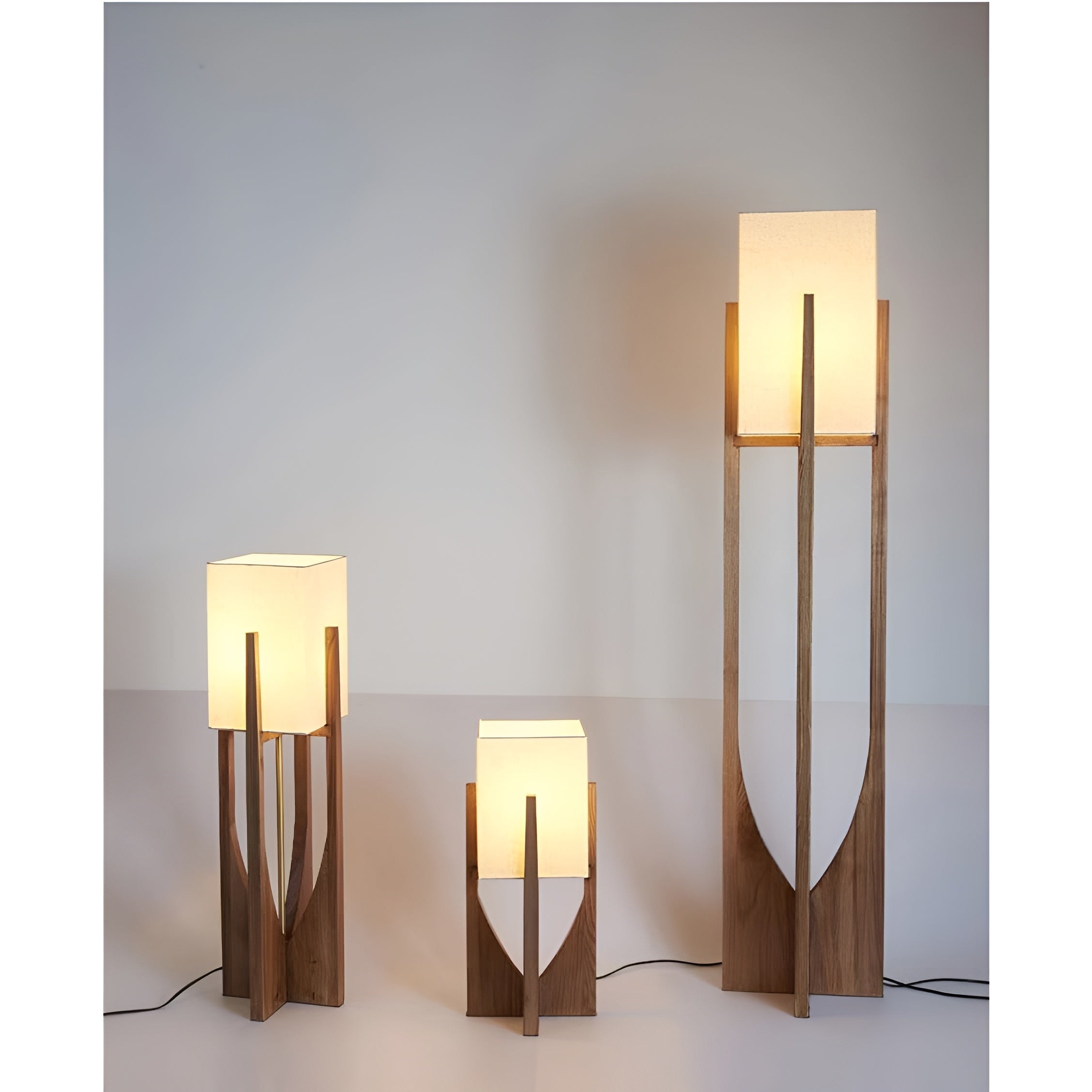 Mid Century Table Lamp | Japanese Light Rustic Wood Floor Casalola - Minimalist Lamps