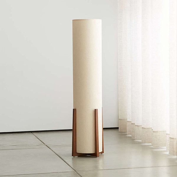 Rustic Minimalist Table Lamps Reference: Solid Wood Table Lamp Minimalist White Cloth Lampshade Japandi Decor