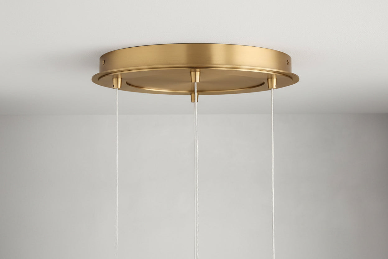Colored Glass and Brass 5 Light Pendant Chandelier Long Drop Stairwell or Double Height Entry Lighting Casalolalights