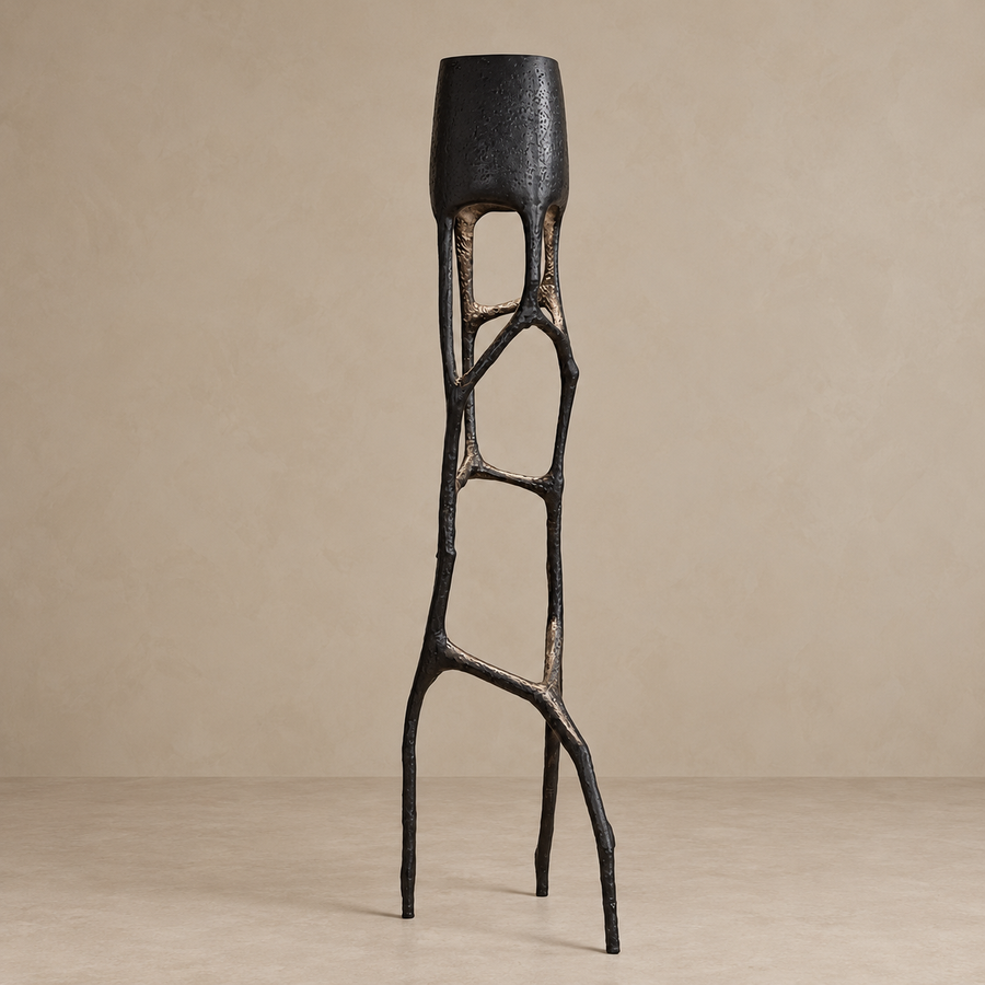 Abstract Fiberglass Floor Lamp