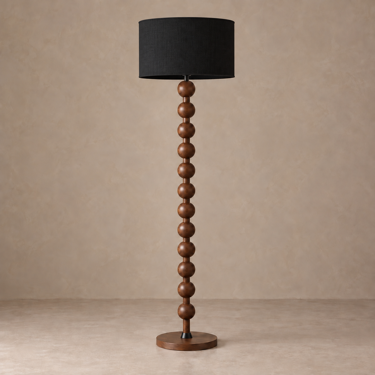 LAMPADA DA TERRA IN LEGNO JAPANDI