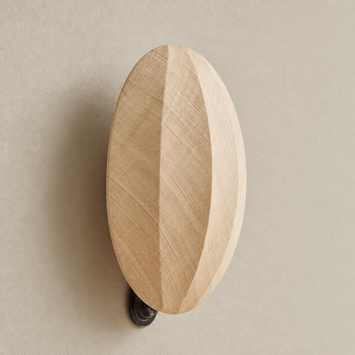 Oak Disc Wall Sconce