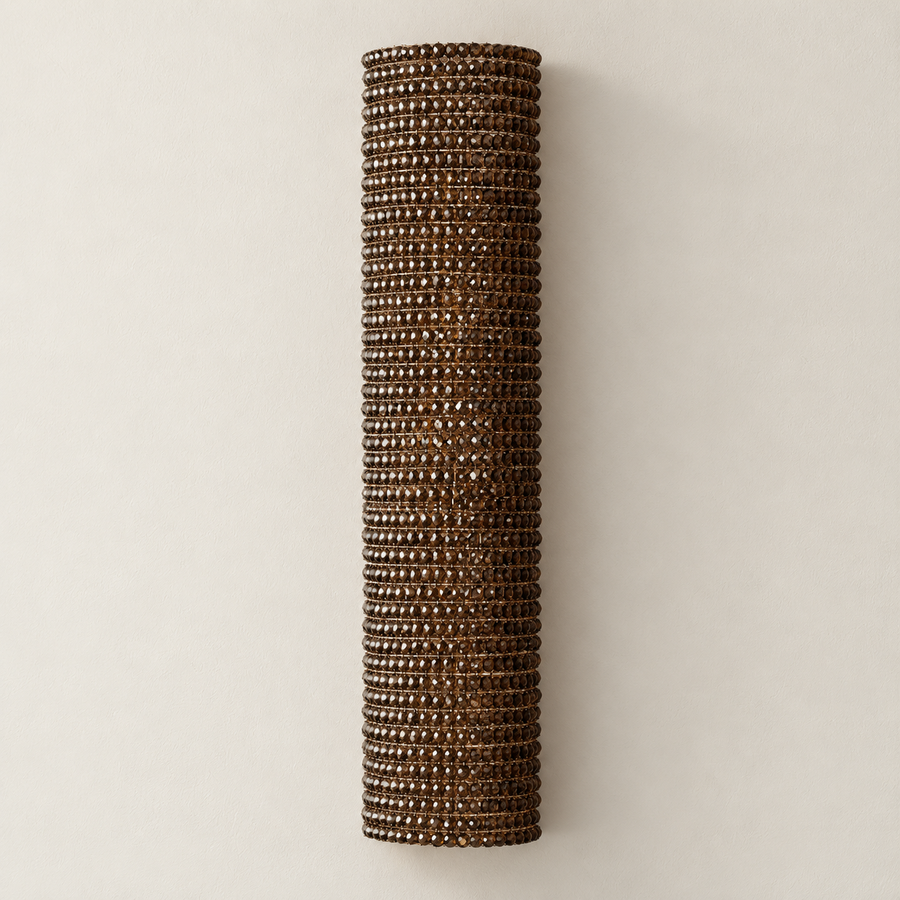 Amber Crystal Wall Sconce