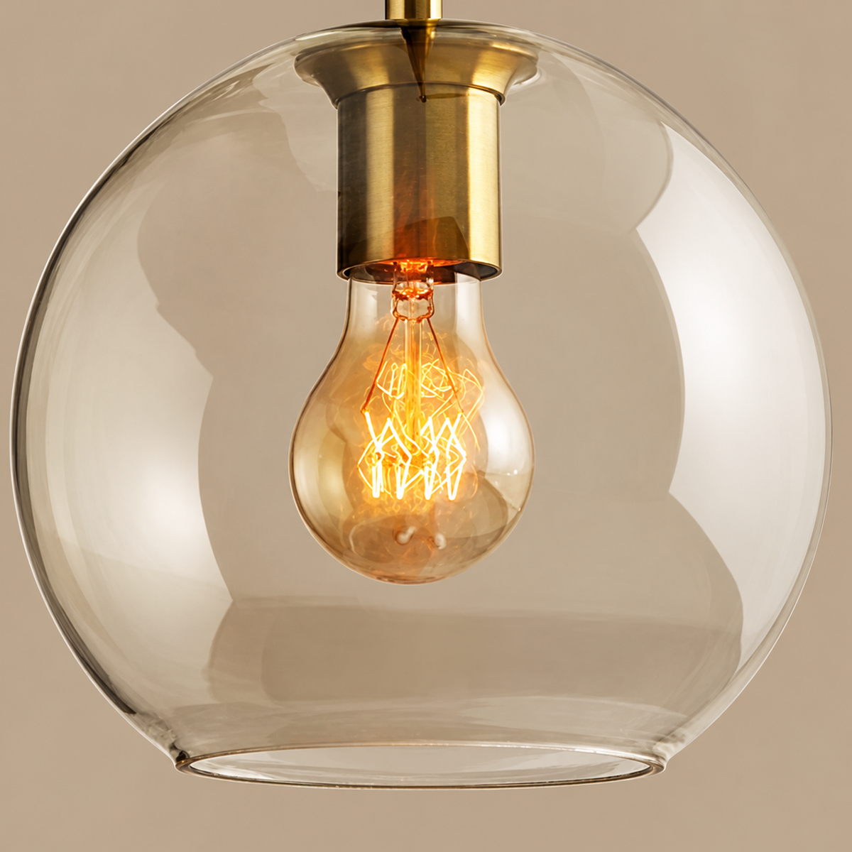 Modern Pendant Light - Cognac Glass Casalola Lights Luxury Lamps for Interior Designers