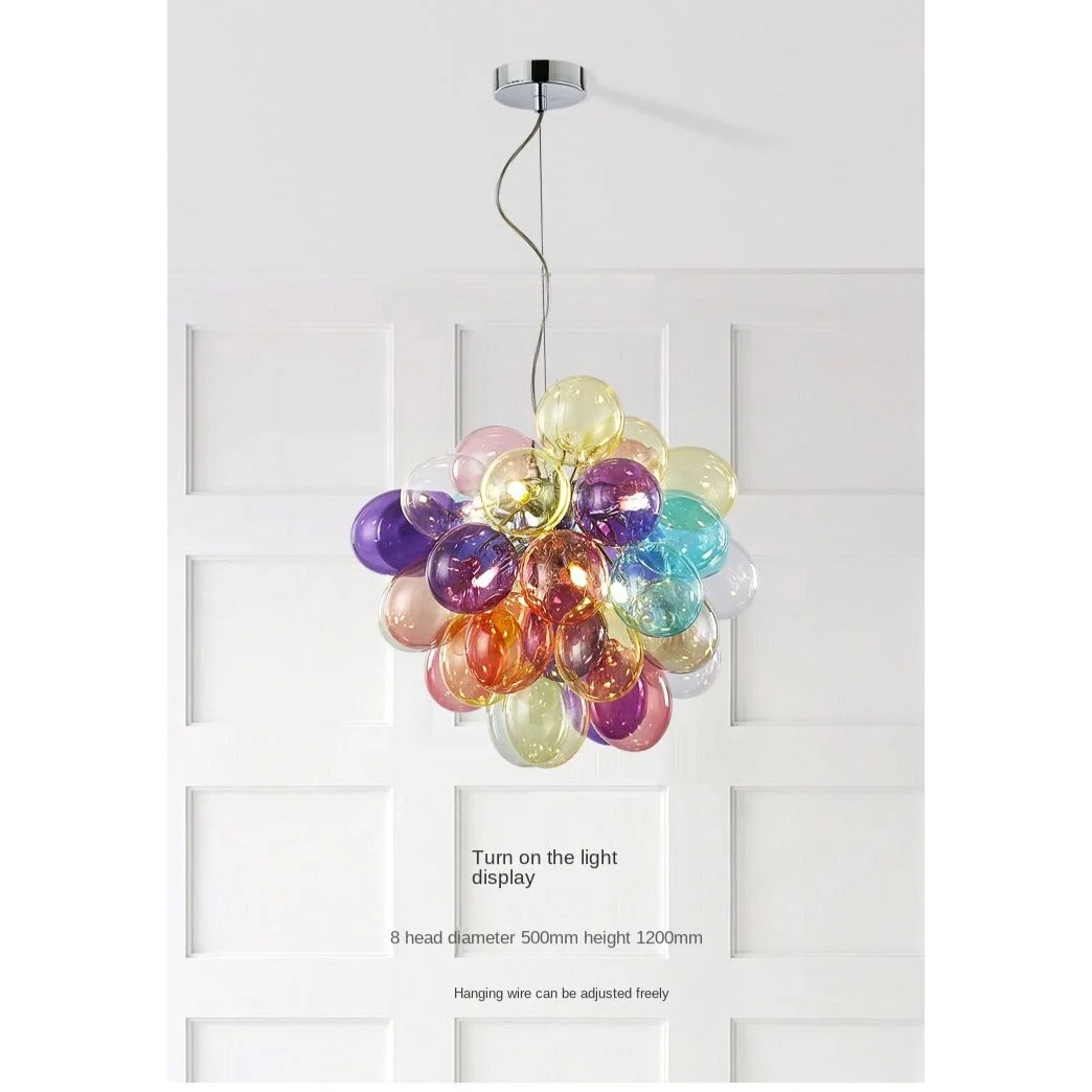 Colorful Glass Balloon Pendant Lamp | Whimsical Stained Design
