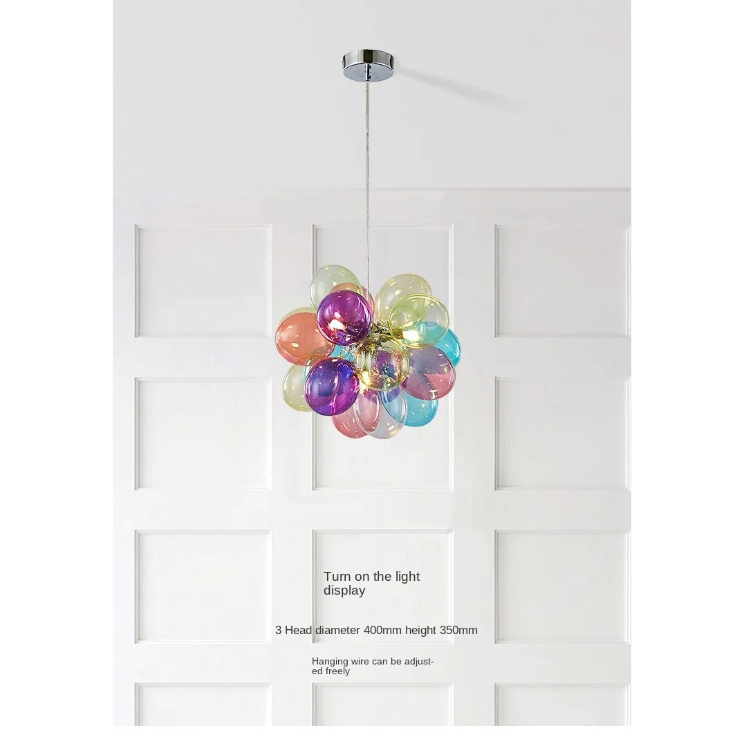 Colorful Glass Balloon Pendant Lamp | Whimsical Stained Design