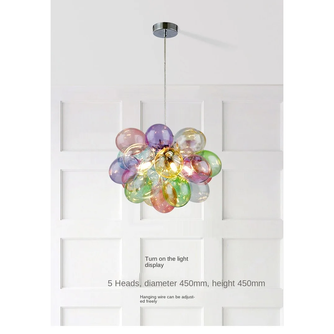 Colorful Glass Balloon Pendant Lamp | Whimsical Stained Design