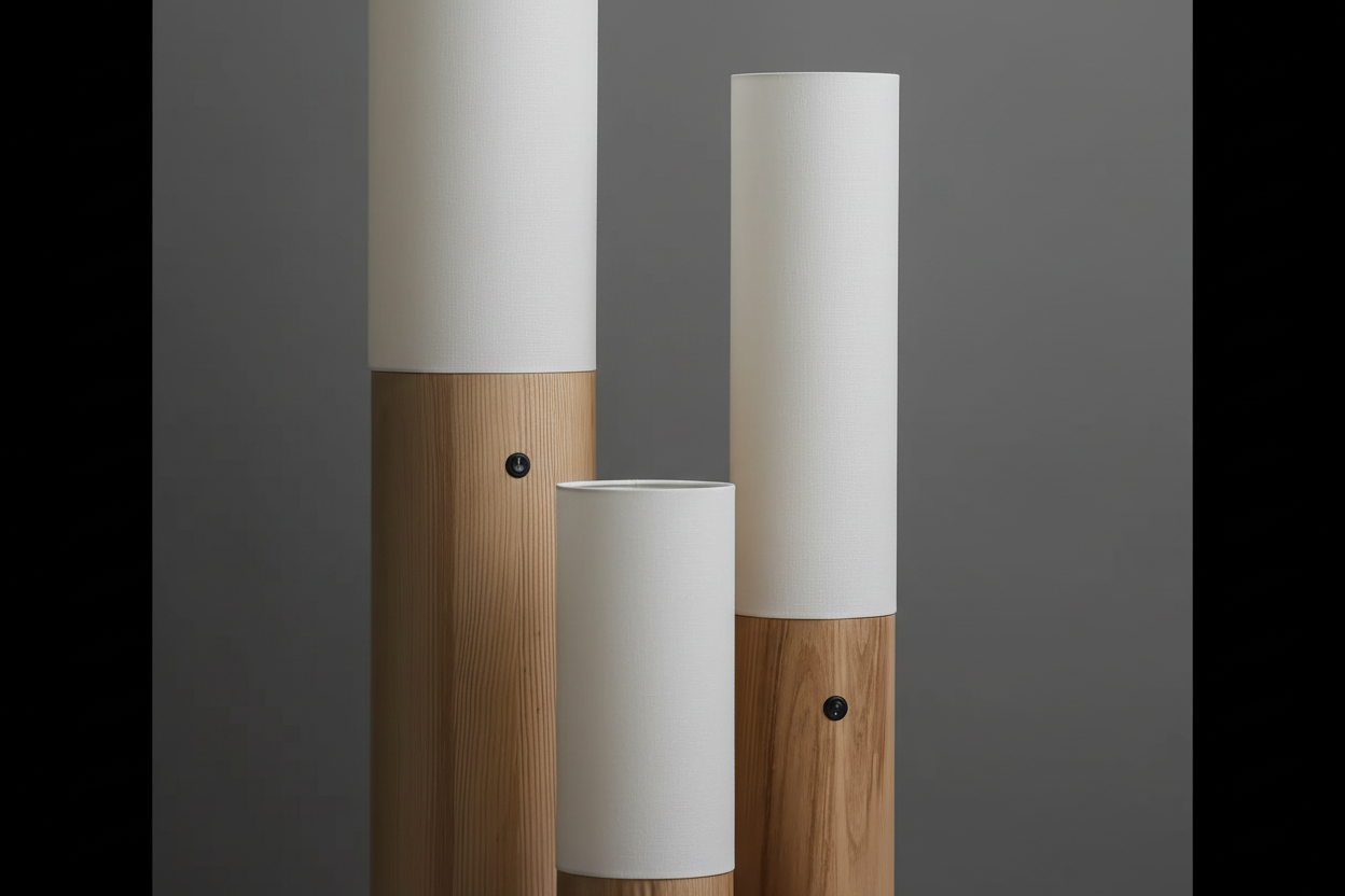COLUMNAR WOOD FLOOR LAMPS | CLWAB25S