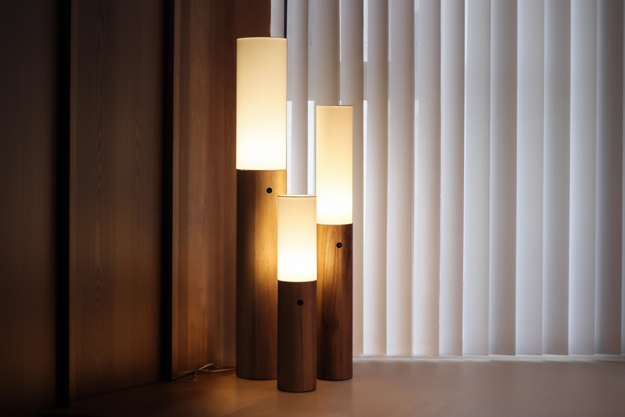 Колонные деревянные торшеры | Clwab25s