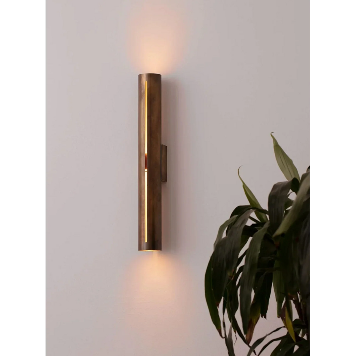 Copper Wall Light | Vertical-slit Cylinder Sconce Modern Minimalist Hallway Living Room & Bedroom Casalolalights Luxury
