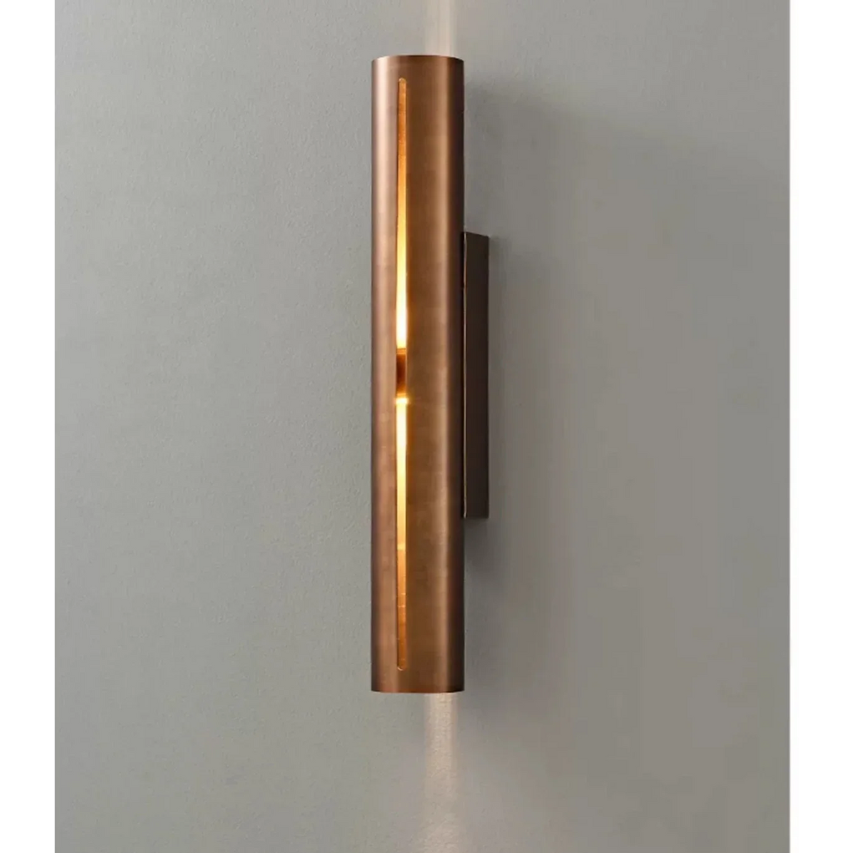 Copper Wall Light | Vertical-slit Cylinder Sconce Modern Minimalist Hallway Living Room & Bedroom Casalolalights Luxury