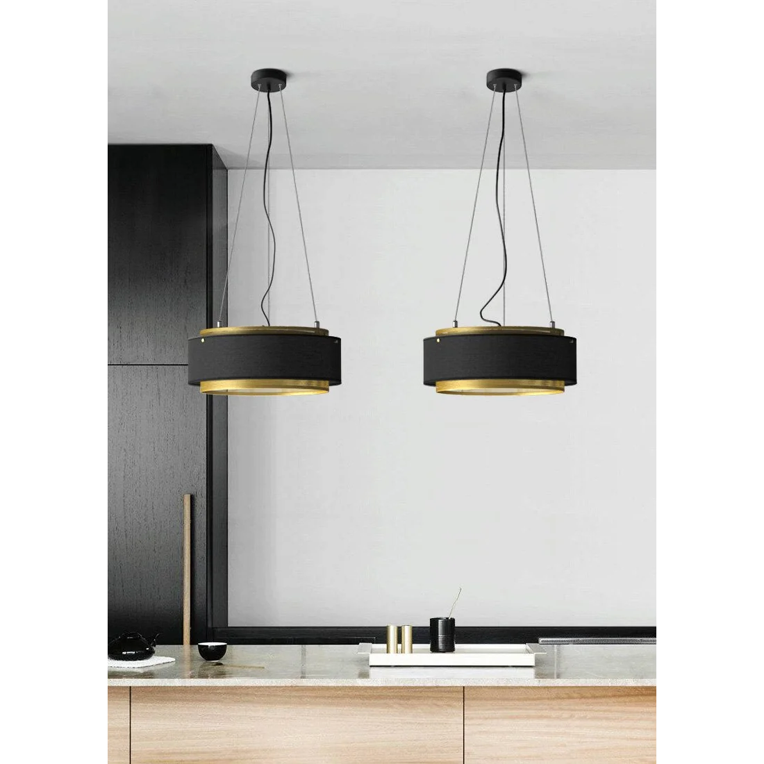 Round Ceiling Light Fixture | Modern Luxe Low Lamp | Casalola