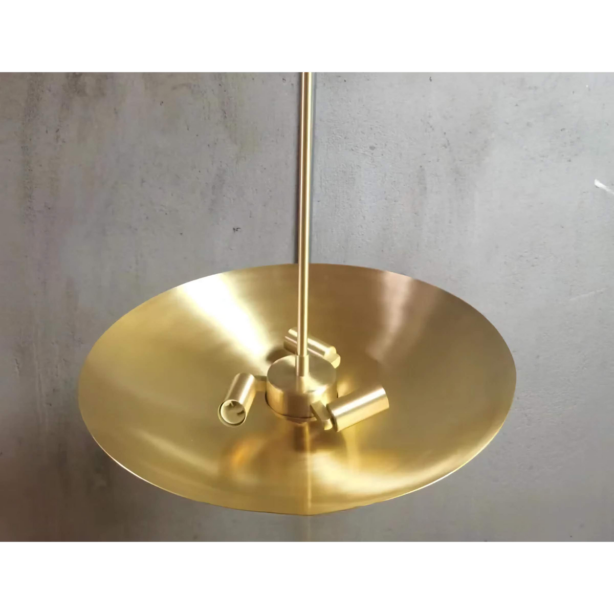 Copper Saucer Pendant Light | Semi-flush Disc Mid-century Minimalist Dining & Kitchen Casalolalights Luxury Lamps
