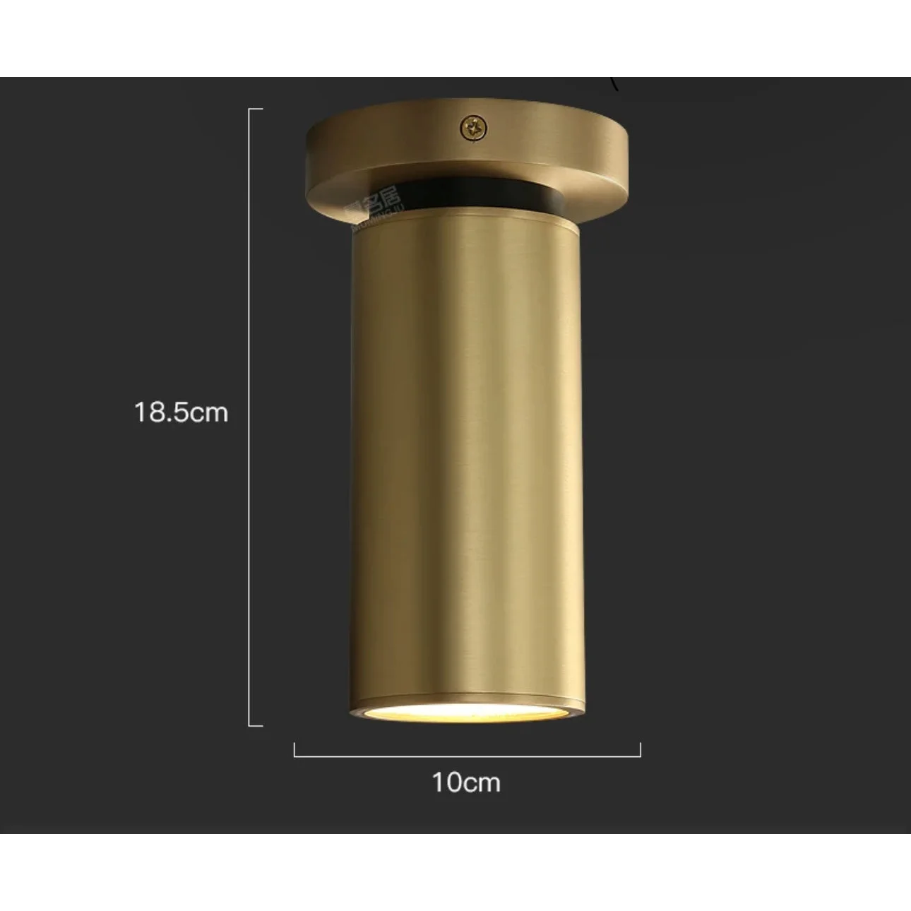 Copper Single Swing Light – Adjustable Flush Mount Ceiling for Low Ceilings