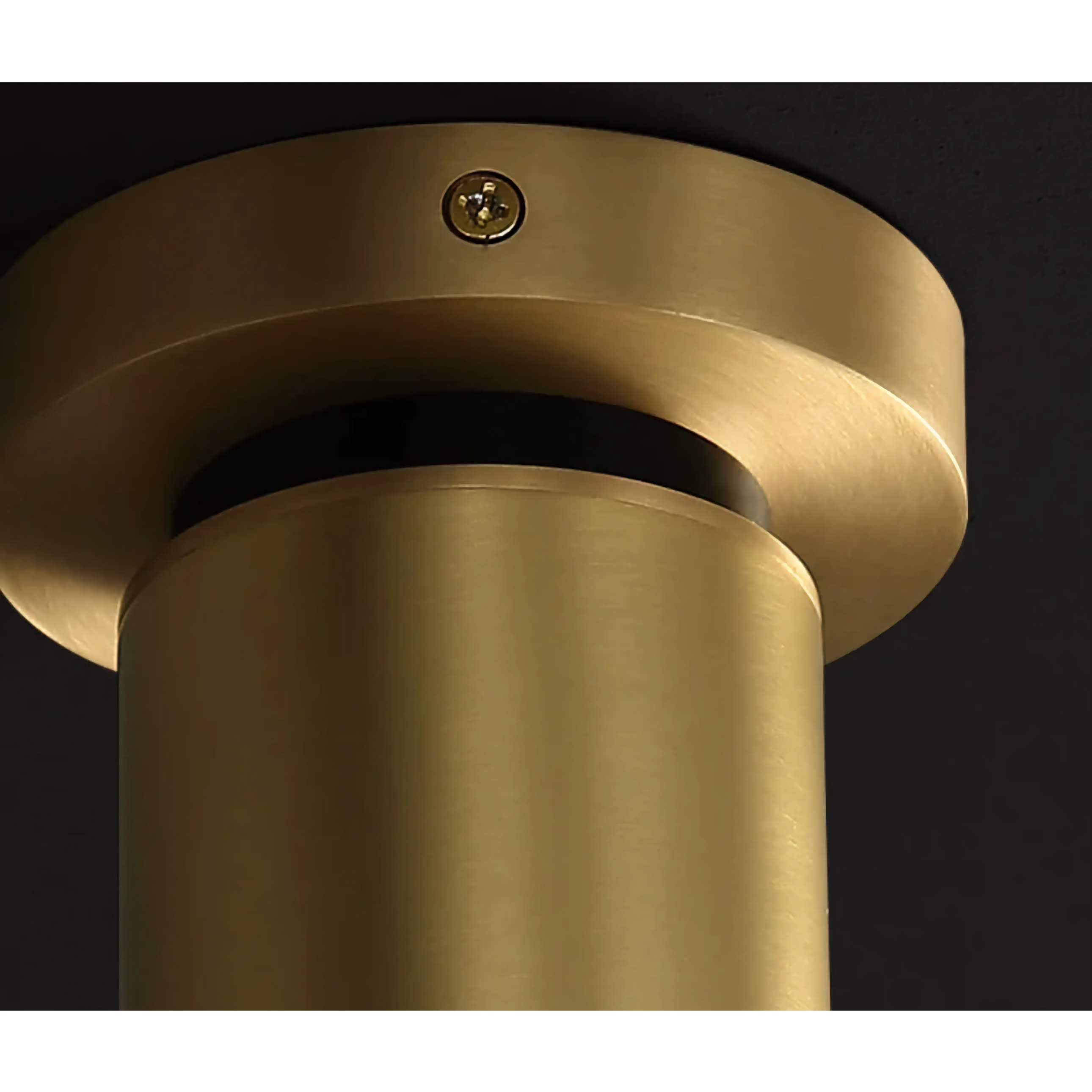 Copper Single Swing Light – Adjustable Flush Mount Ceiling for Low Ceilings