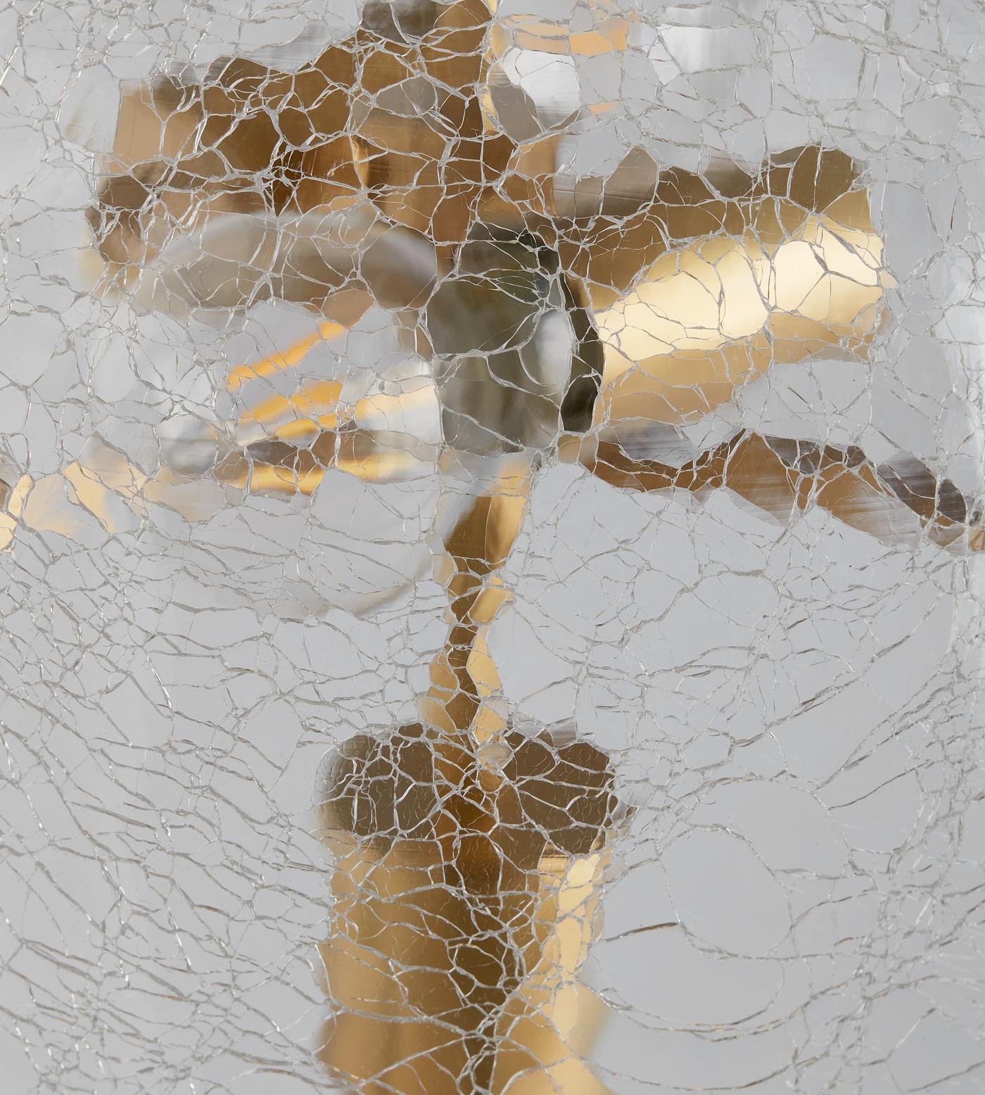 Crackle Glass & Aged Brass Floor Lamp | Casalola Casalolalights Luxury Lamps for Interior Designers