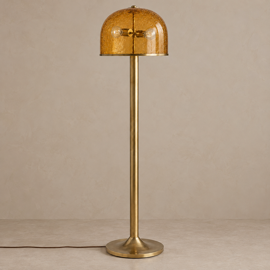 Crackle Glass Floor Lamp