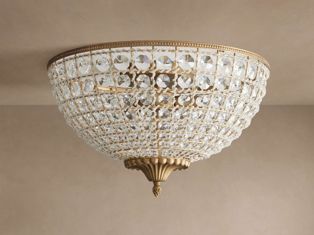 Crystal Basket Flush Mount