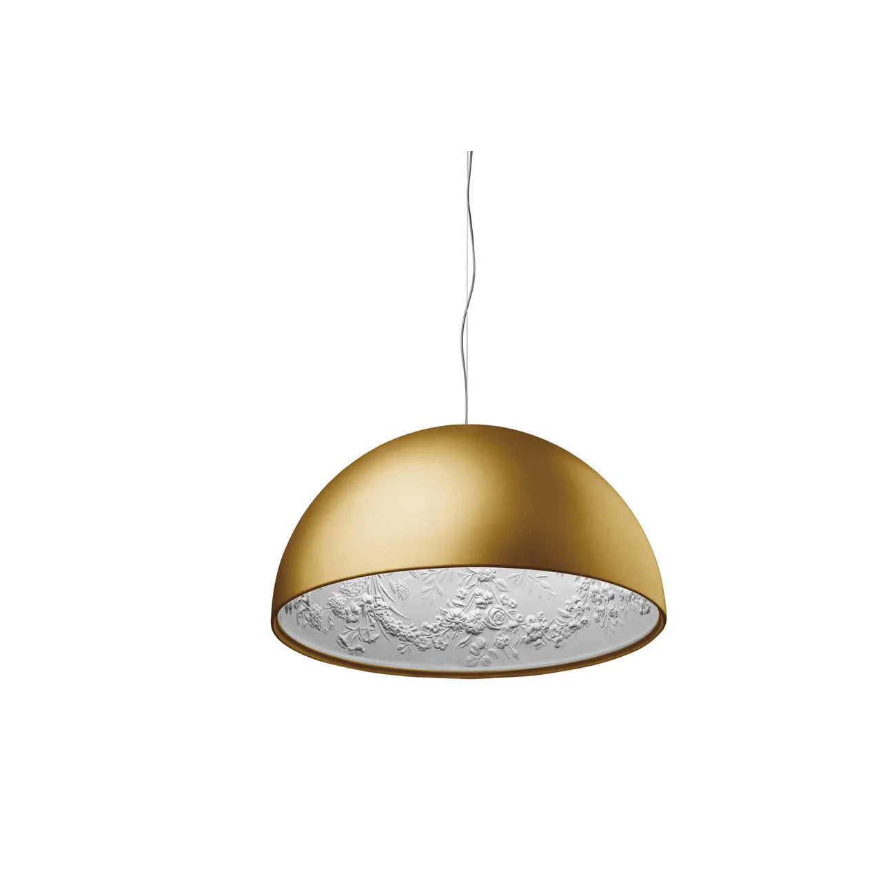 Dome Pendant Light 40-60cm | Black Crystal-flower Relief Ceiling Dining Room & Kitchen Island Casalolalights Luxury