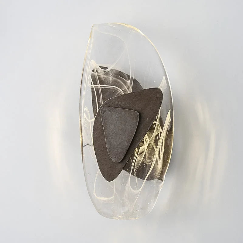 Faceted Crystal & Resin Wall Sconce | Bedside Pair Hallway Accent Built-in Led 2700k 30.5cm Casalola Lights Luxury