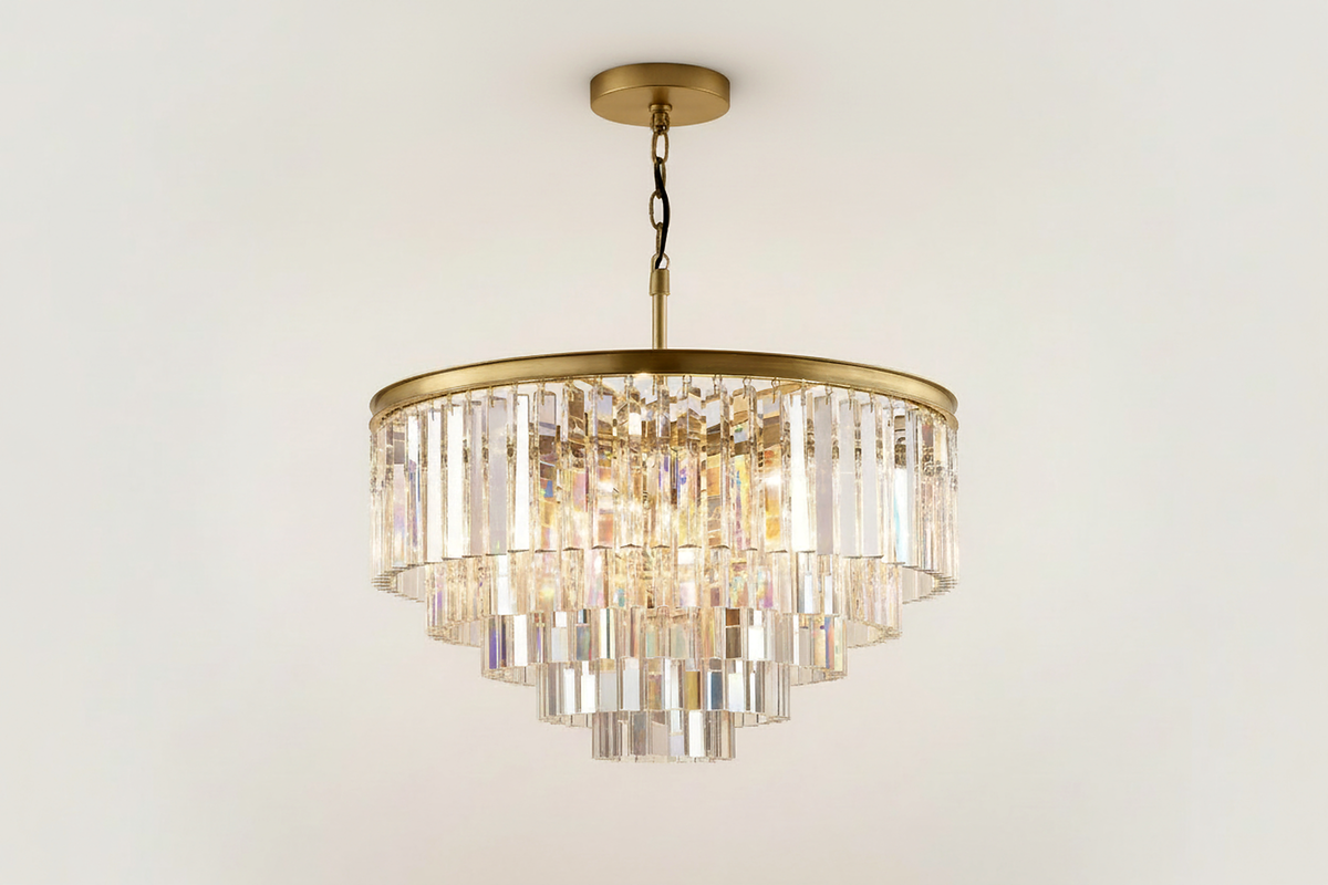 HAND-CUT CRYSTAL TIERED CHANDELIER | CLHUYL0280