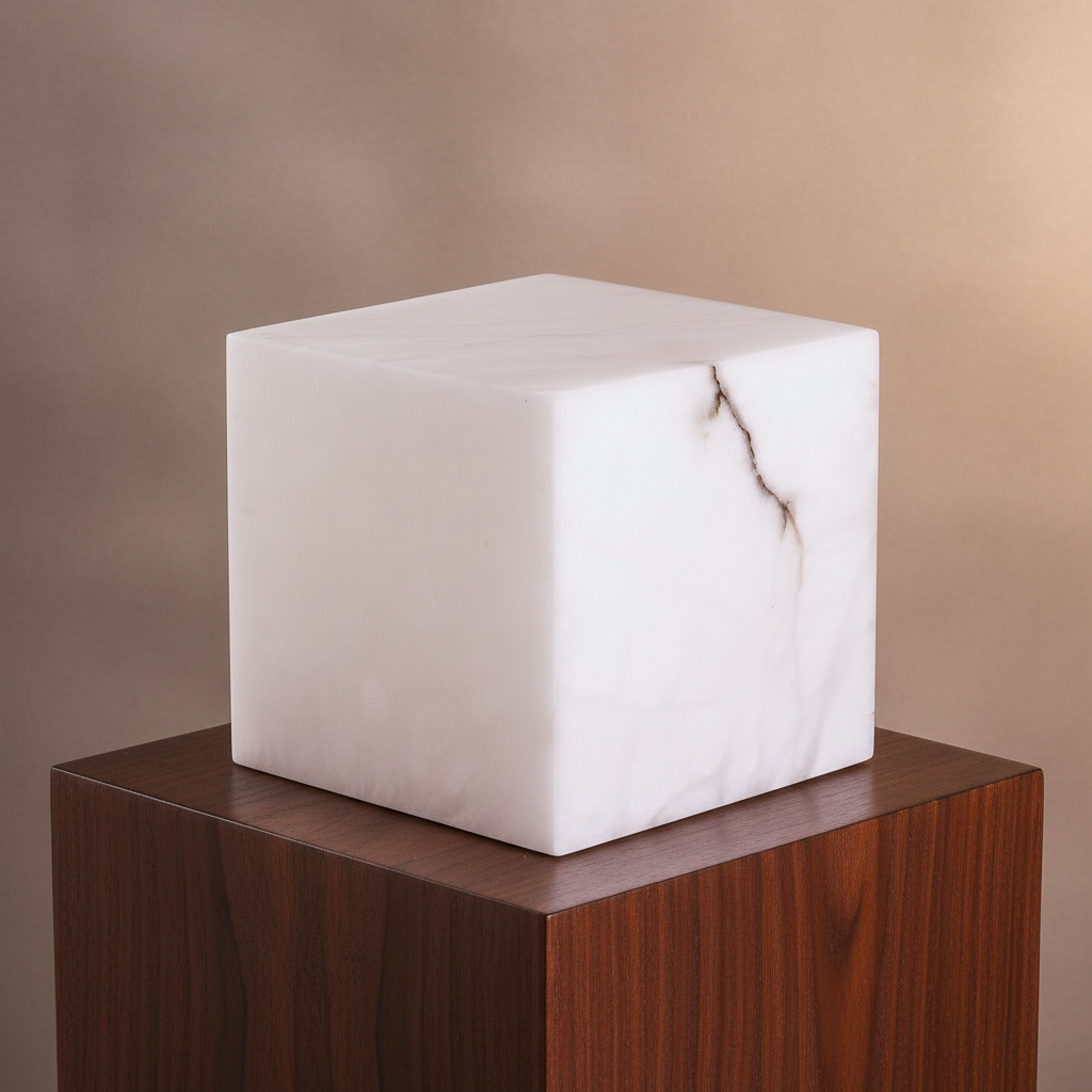 CUBE ALABASTER TABLE LAMP | CLJHJ02