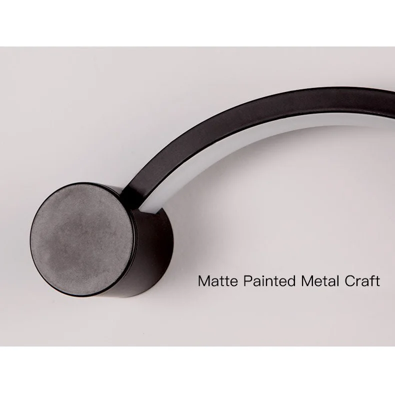 Curved Led Wall Lamp | Modern Linear Corridor Sconce Bronze or Chrome Hallway Stairway & Living Room Casalolalights