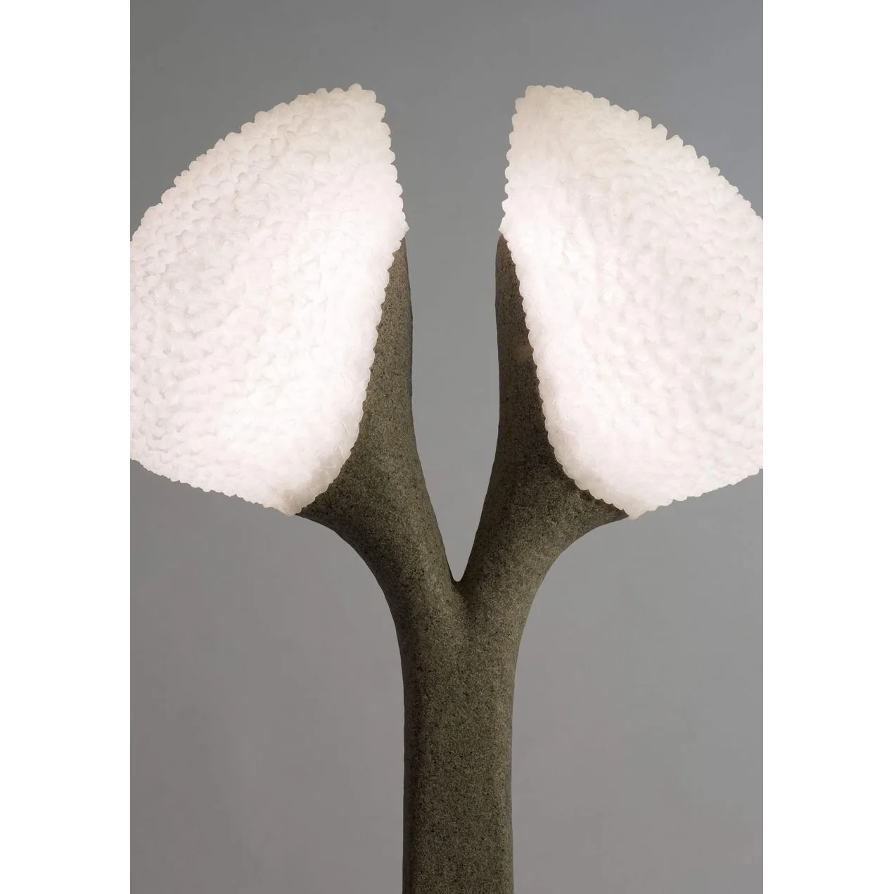 Sculptural Concrete Floor Lamp | Modern Artisanal Lighting Dark Double Head