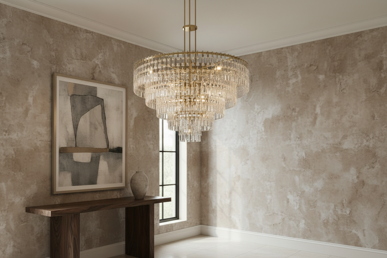 Tiered Crystal Chandelier Hand-cut K9 with Solid Brass Frame – Casalola Lights Casalolalights Luxury Lamps for Interior