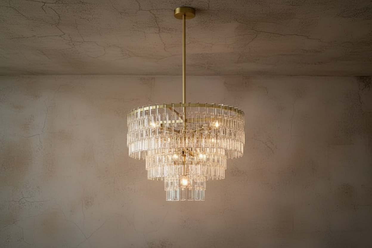 Tiered Crystal Chandelier Hand-cut K9 with Solid Brass Frame – Casalola Lights Casalolalights Luxury Lamps for Interior