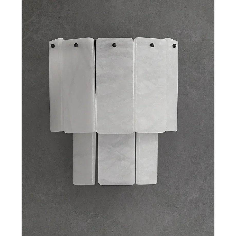 Layered Alabaster Wall Sconce | Stepped Stone-slab Modern Japandi Hallway & Bedroom Casalolalights Luxury Lamps