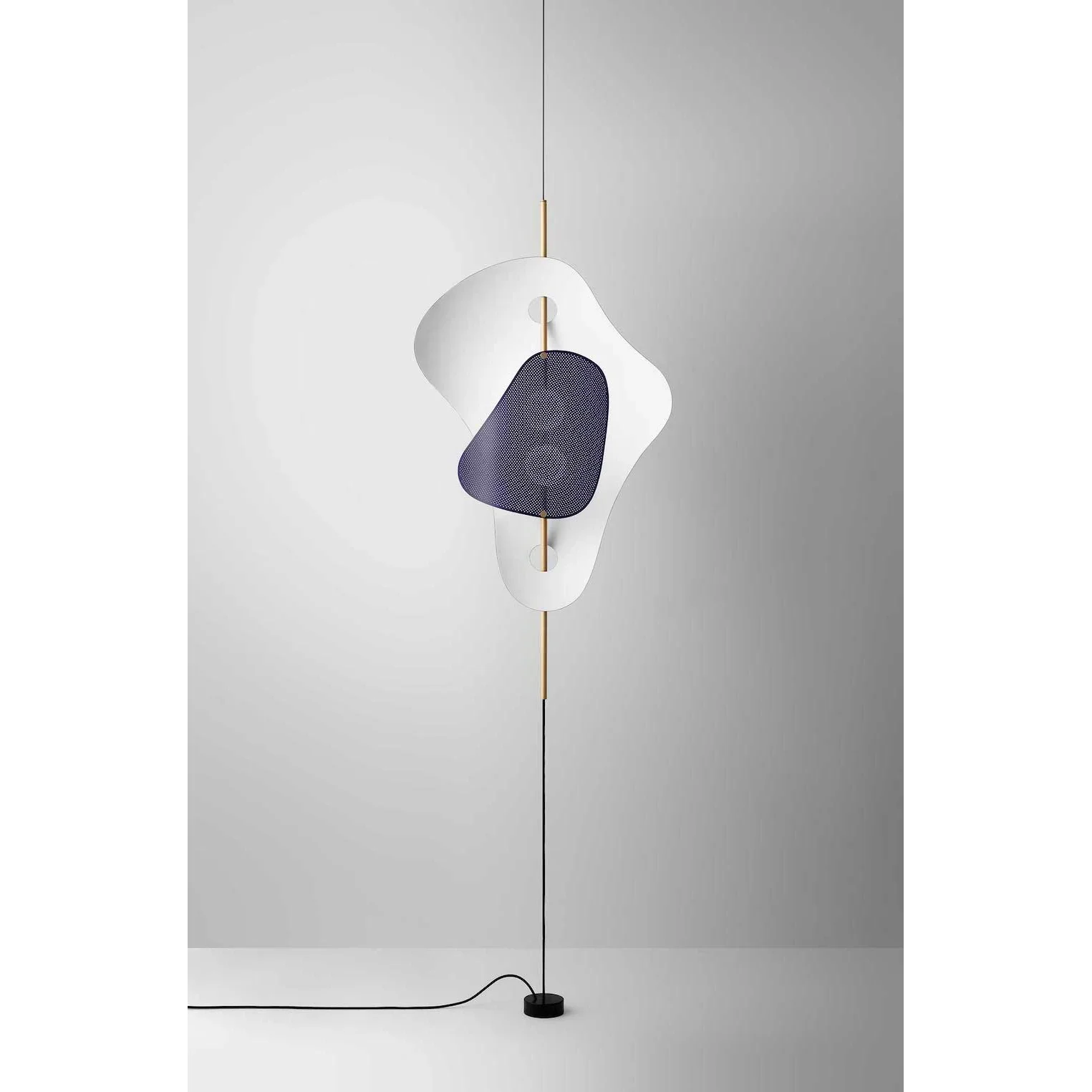 Sculptural Table Lamp 55cm | Polished Steel Geometric Accent Dual Dimmable Light Living Room & Office Casalolalights