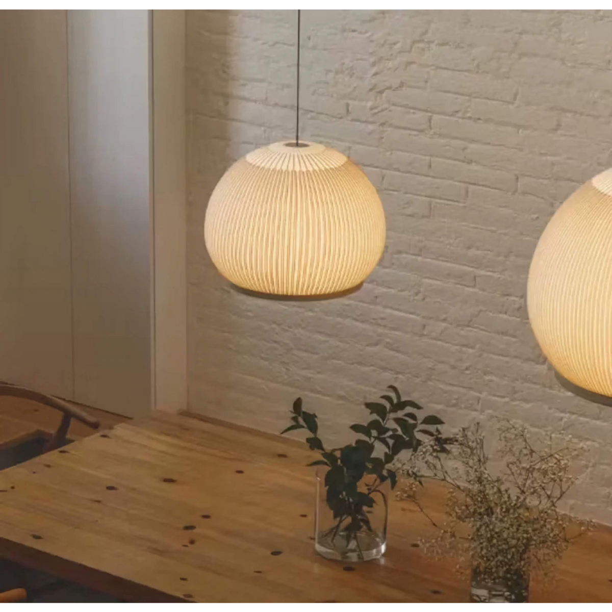 Fabric Pendant Light 45cm | Ecru Knitted-textile Hanging Lamp Modern Scandinavian Dining & Living Casalolalights Luxury